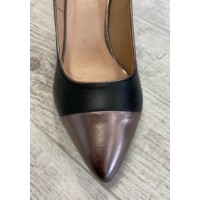 Rosa Bianca fekete-ezüst magas sarkú cipő