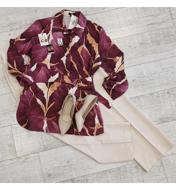 MYA BLÚZ BORDÓ BARNA MYA BLÚZ BORDÓ BARNA